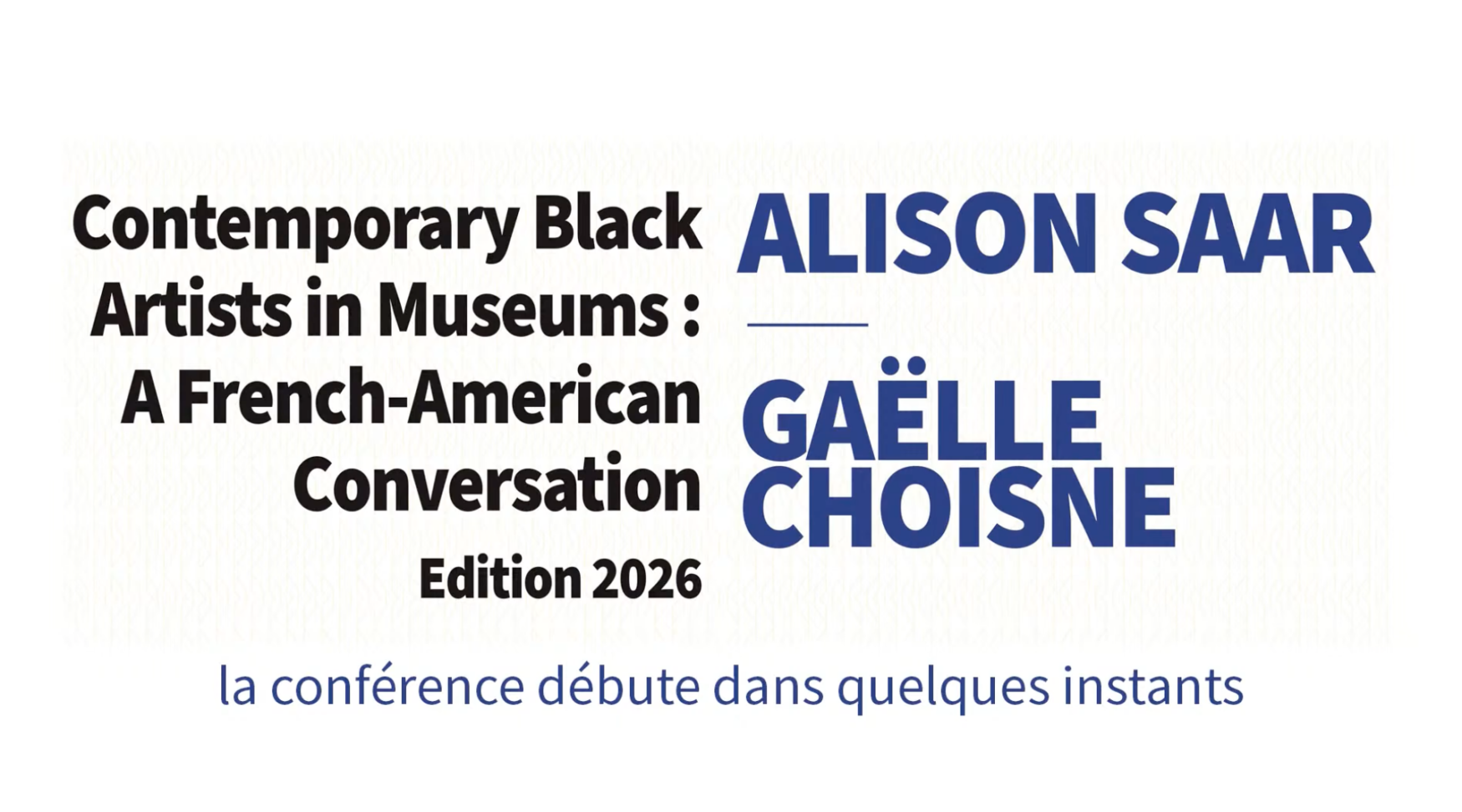 Contemporary Black Artists In Museums : A French-American Conversation - Gaëlle Choisne